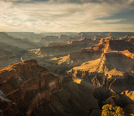 a view of the grand canyon rock formations created by wind and water erosion